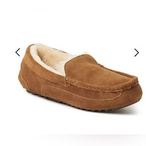 Fireside by Dearfoams Melbourne Shearling Moccasin Slippers